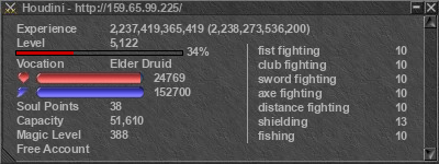 Signature for player Houdini